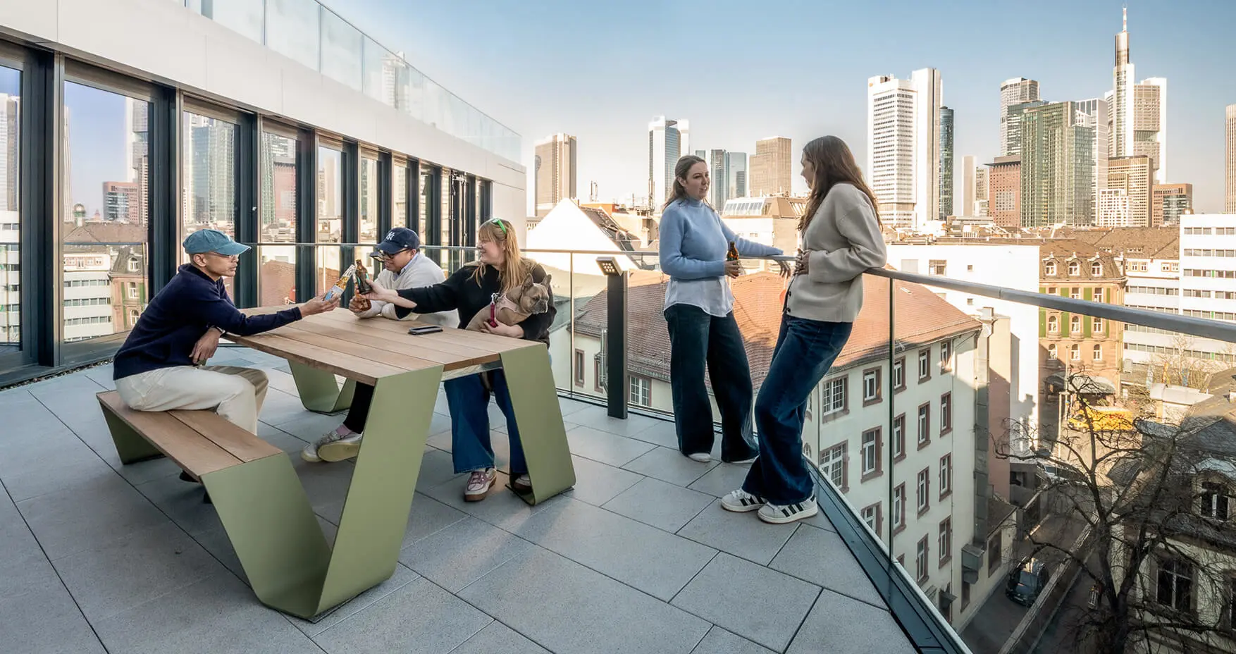 SleevesUp Frankfurt Hauptbahnhof Dachterrasse