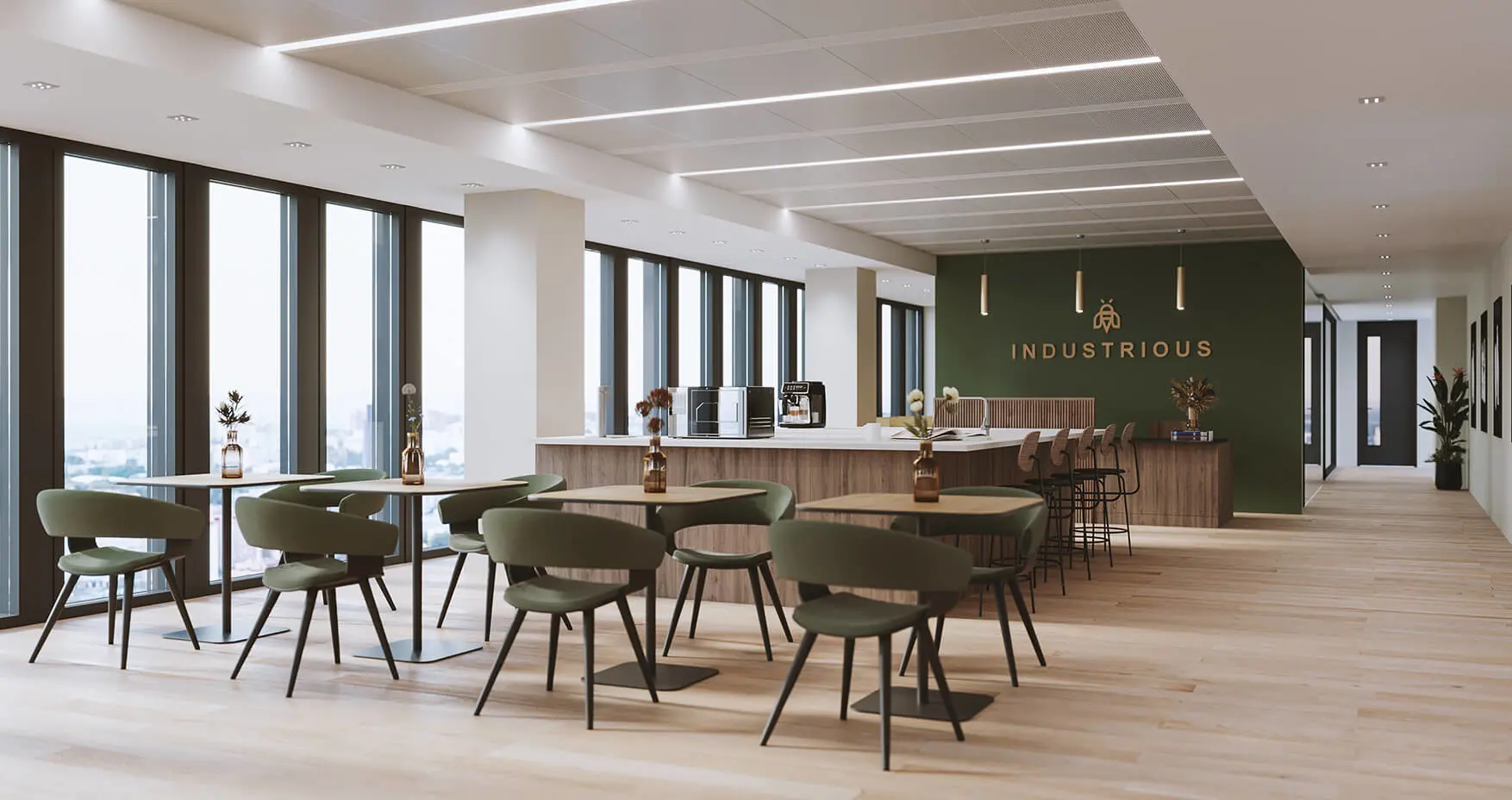 Industrious Frankfurt Offene Küche