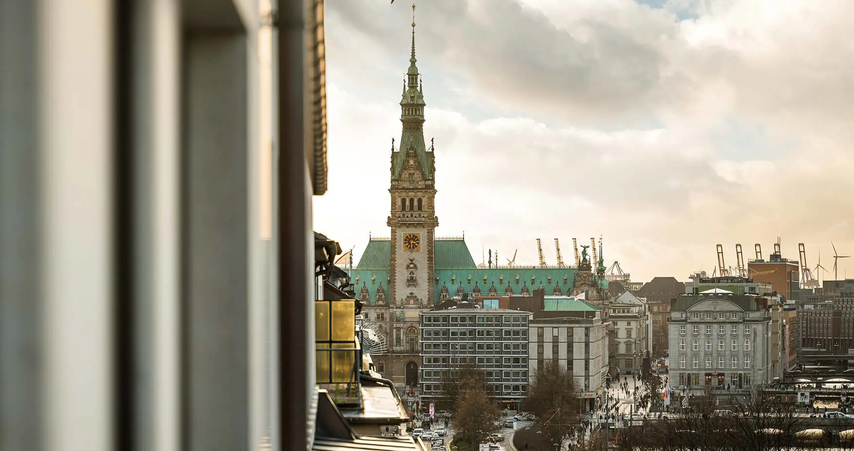 Office Club Coworking Hamburg Blick von der Dachterrasse