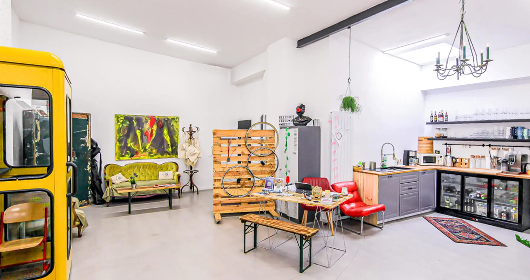 Engelnest Coworking Communitybereich