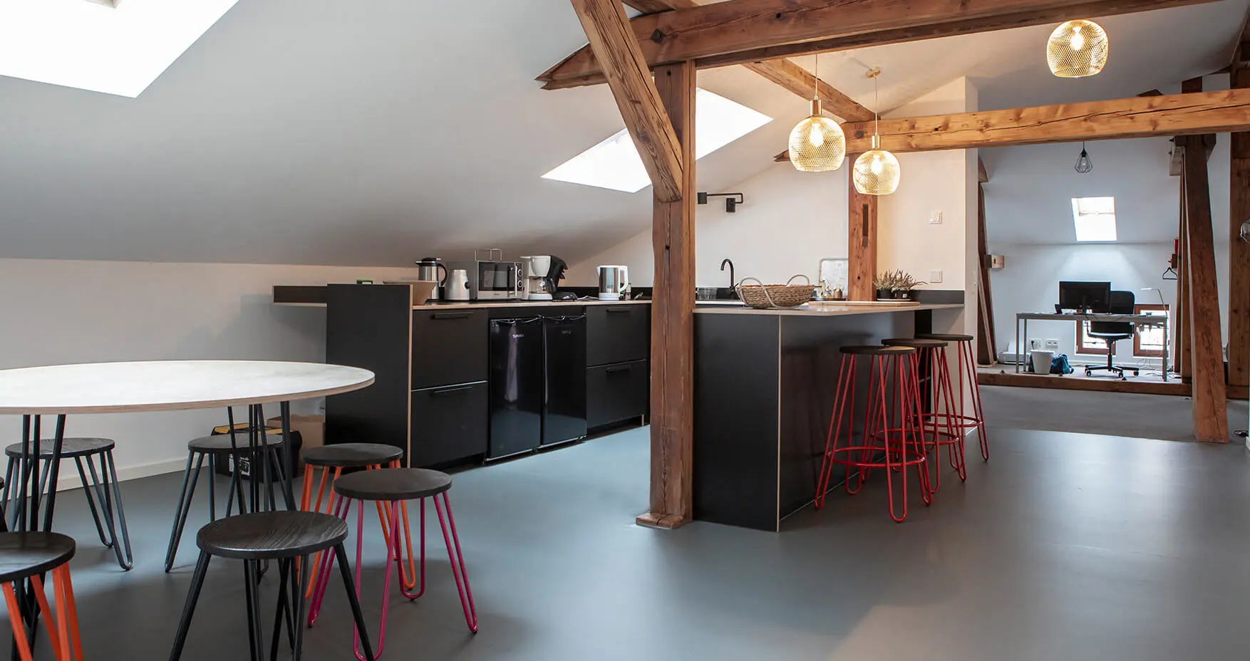 Leitwandel Coworking Wiesbaden Gemeinschaftsküche