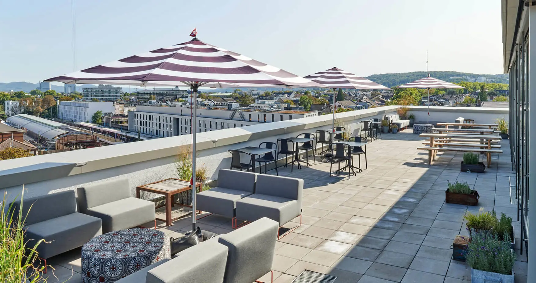 Design Offices Bonn Hauptbahnhof Dachterrasse