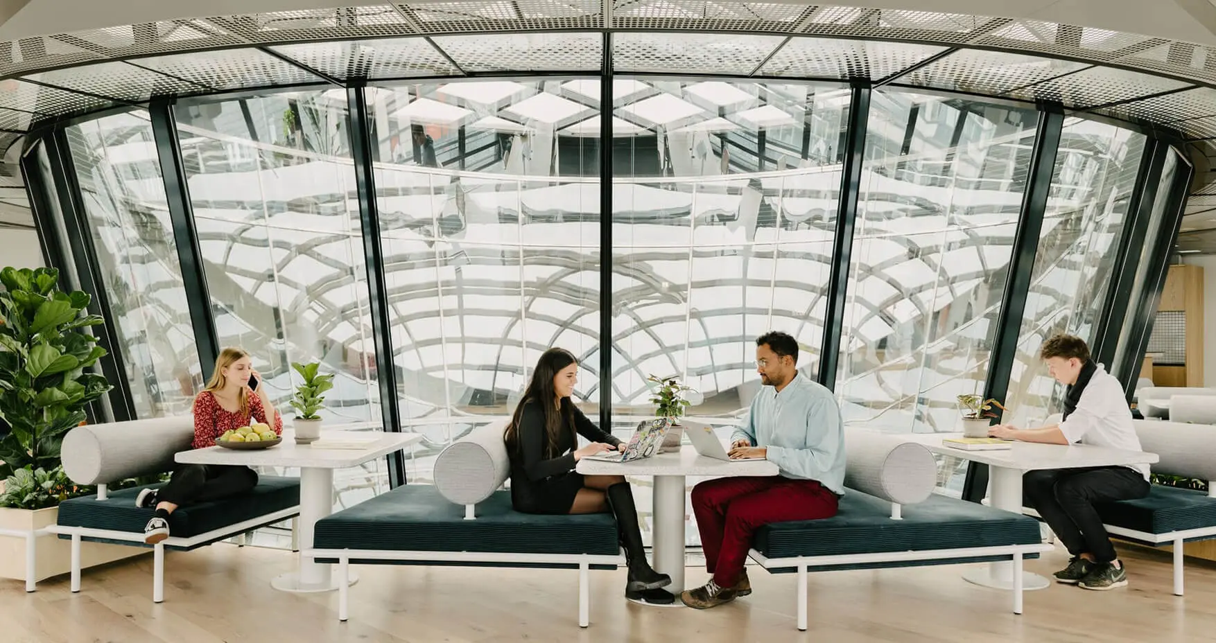 WeWork Berlin Friedrichstraße Sitznischen